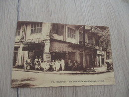 CPA Viêt-Nam Indochine  Saïgon Un Coin De La Rue Catinat En 1919 - Vietnam