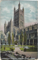 Glouchester Cathedral From The Dean's Garden.   -   1910   Penzance   Naar   Portland - Gloucester