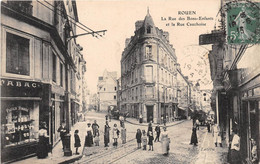 ROUEN - Rue Des Bons-Enfants Et La Rue Cauchoise - Rouen