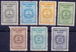 TURKIYE - OFFICE STAMPS  LOT - **MNH - 1963/64 - Impuestos