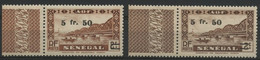 SENEGAL N°192 (x2) NEUFS SANS CHARNIERE ** (MNH) DEUX NUANCES DIFFERENTES. TB - Unused Stamps