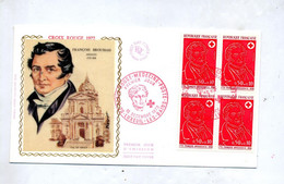 Lettre Fdc 1972 Luxeuil Croix Rouge - 1970-1979