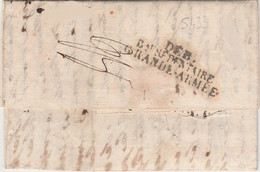 Déboursé Du Bureau Sédentaire Grande Armée Sur Lettre De Florence à Destination De Koenigsberg - 1812 - Marques D'armée (avant 1900)