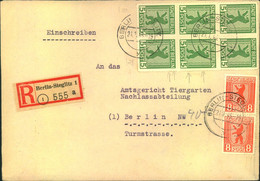 1946, Doppel-Orts-Einschreiben Mit Bärenfrankatur, Ab "BERLIN-STEGLITZ 1, 21.1.46" - Other & Unclassified