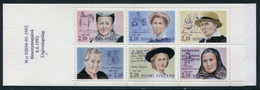 FINLAND 1992 Notable Women Booklet MNH / **.  Michel 1181-86 - Nuovi