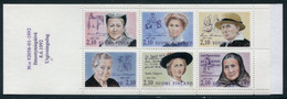 FINLAND 1992 Notable Women Booklet MNH / **.  Michel 1181-86 - Neufs