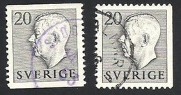 Schweden, 1952, Michel-Nr. 369 A+Dr, Gestempelt - Used Stamps