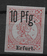 Privatpost Erfurt, Guter Wert Der Privat-Stadtbrief-Beförderung-Gesellschaft Von 1888 - Sello Particular