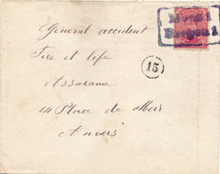 NOODSTEMPEL ??  MONS 1 BERGEN 1  ALBERT 10 CENT    2 SCANS - Fortune Cancels (1919)