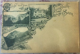 OLD POSTCARD AUSTRIA (Österreich) OBERÖSTERREICH LANGBATH SEEN  GRUSS VON DEN LANGBATH -SEEN LITHO CARD AK VOR 1904 - Ebensee