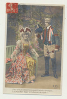 Lot De 3 Cartes Fantaisie Couple - Renaissance - Costumes - Hier,c'était La Berline... - (série AS 608) - Teatro