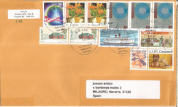 CANADA CC MAT WS LTD VICTORIA SELLO AVION BARCO SHIP ARTE NAVIDAD - Covers & Documents