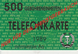 DIENST ZKD 1989 DDR - Other - Europe