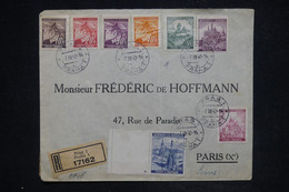 BOHÊME ET MORAVIE - Enveloppe En Recommandé De Prag Pour Paris En 1940 Avec Contrôle Postal  - L 122006 - Briefe U. Dokumente