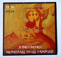 VATICAN 2022, INCONTRO MONDIALE FAMIGLIE, SHEET MNH** - Unused Stamps