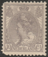 Netherlands 1898 Sc 67 NVPH 62 MLH* Damaged Corners - Neufs