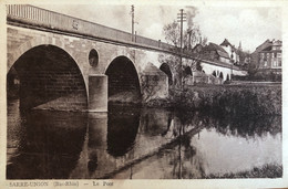 Sarre-union Le Pont Avec Cachet Militaire 2e Guerre Mondiale - Sarre-Union