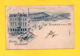 GRUSS AUS BINGEN A RHEIN/ HOTEL HILSDORF     / 10.05.1897 / /PRECURSEUR  /TIMBRE  CACHET/ - Other & Unclassified