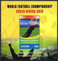 GUYANA 2010 - 1 Mini-sheet - MNH - Andres Iniesta Spain Football Player Fußball Fútbol Soccer Calcio Voetbal Futebol - 2010 – South Africa