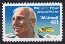 ETATS-UNIS - USA - WILLIAM T.PIPER - AVION - PLANE - USAIRMAIL - 40ç - 1991 - - 3b. 1961-... Nuevos