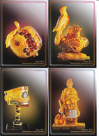 Postcards Russia 2022,Charming Souvenirs Made Of Amber At Kaliningrad Plant, Full Set, NEW !! - Neufs
