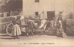 L'Auvergne (63) Scène Villageoise - édit. G D'O N° 1043 - Autres & Non Classés
