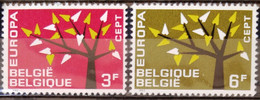 EUROPA 1962 - BELGIQUE                   N° 1222/1223                       NEUF** - 1962