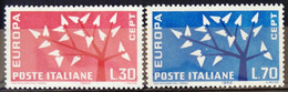 EUROPA 1962 - ITALIE                   N° 873 (*) / 874 (**) - 1962