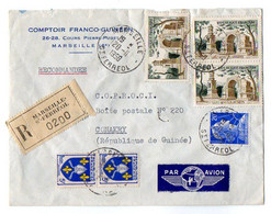 TB 3507 - 1958 - LSC - Lettre Par Avion / Comptoir Franco - Guinéen à MARSEILLE - SAINT - FERREOL Pour CONAKRY - 1960-.... Covers & Documents
