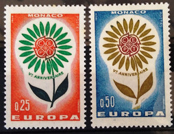 EUROPA 1964 - MONACO                N° 652 (**) / 653 (*) - 1964