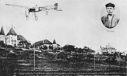 Reproduction: Aviation Failloubaz Sur Monoplan Grandjean à Avenches 1910 / Premier Pilote Suisse - Carte Numérotée - Avenches