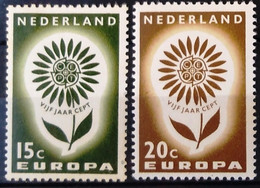 EUROPA 1964 - PAYS-BAS                N° 801 (*) / 802 (**) - 1964