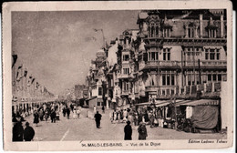 94.Malo Les Bains.Vue De La Digue. Edit Ladouce Tabacs. De Yvonne à Marguerite Dulieux Pension De Fam. Middelkerque.1932 - Malo Les Bains