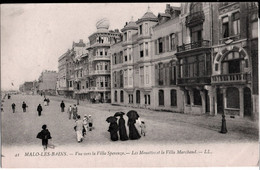 Malo Les Bains. Vue Vers La Villa Sprenza. Les Mouettes Et La Villa Marchand. à Melle Tha Margerie à Paris. - Malo Les Bains