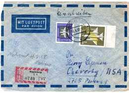 58802 - DDR - 1958 - 1DM Luftpost MiF A R-LpBf MAGDEBURG -> HYATTSVILLE, MD (USA) - Cartas & Documentos