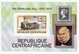 CENTRAL AFRICAN REPUBLIC Block 70,unused,trains - Rowland Hill