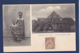 CPA DAHOMEY Afrique Noire Type Architecture Timbré Non Circulé - Dahomey