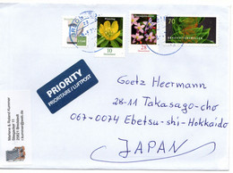 58811 - Bund - 2021 - 70c Gravitationswellen MiF A LpBf BREDSTEDT -> Japan - Storia Postale