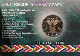 2 Euro Gedenkmünze 2018 Nr. 6 - Estland / Estonia - Die Unabhängigen Baltischen Staaten BU Coincard - Estonia