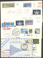 TOPIC AVIATION: CONCORDE AIRPLANE: Over 80 Covers Or Cards With Special Postmarks Or Stamps Related To Concorde, Also Fi - Airplanes