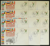 TOPIC MOTORCYCLING: 12 Commemorative Covers Of The 1985 Intl. Motocross Championship Held In Salta (Argentina), With Sig - Motorbikes