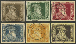 GERMANY: Yvert 86/91, 1911 Prince Leopold, The 6 High Values Of The Set, Very Fine Quality! - Bavaria