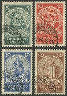 GERMANY: Sc.B8/B11, 1924 Social Welfare, Cmpl. Set Of 4 Values, Used, VF Quality! - Unclassified