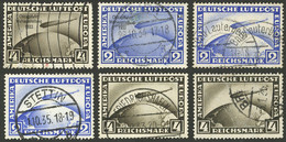 GERMANY: Sc.C44 + Other Values, Lot Of USED "Zeppelins", Almost All With Small Faults, Catalog Value US$550, Good Opport - Other & Unclassified