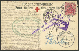 GERMANY: 29/DE/1912 Frankfurt - GIBRALTAR, Postcard Franked With 10Pg. (with Corner Defect), It Was Returned To Sender D - Other & Unclassified