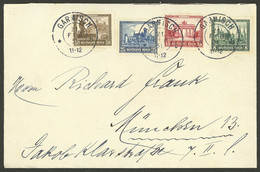 GERMANY: 21/FE/1931 Garmisch - München, Cover Franked With Complete Set Sc.B34/B37, Very Fine Quality! - Covers & Documents