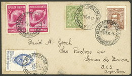 ARGENTINE ANTARCTICA: 5/FE/1945 ISLAS ORCADAS DEL SUR - Lomas De Zamora, Cover With Nice 4-color Postage, With Arrival B - Other & Unclassified