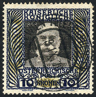 AUSTRIA: Sc.127, 1908/16 10Kr. Franz Josef, Used, Very Fine Quality! - Other & Unclassified