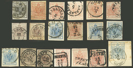 AUSTRIA: Lot Of Classic Stamps, In General Of Very Fine Quality. There Are Scarce And Interesting Cancels, Also Paper Va - Other & Unclassified