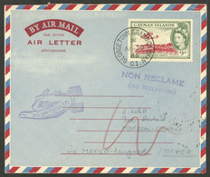 CAYMAN ISLANDS: Aerogram Sent From Georgetown To Canada (via Mexico) On 30/AP/1966 And Returned To The Sender Who Lived  - Cayman Islands